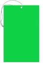 TFCGGR blank fluorescent green string tag